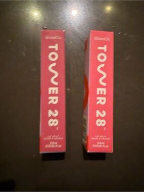 Tower 28 ShineOn Lip Gloss Duo - Hot Pink Boxes